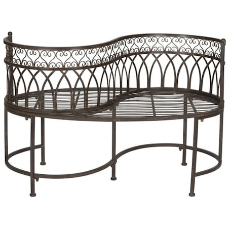 Safavieh Lara Kissing Bench- Rustic Brown - 30.75 x 24 x 44 in. PAT5005B